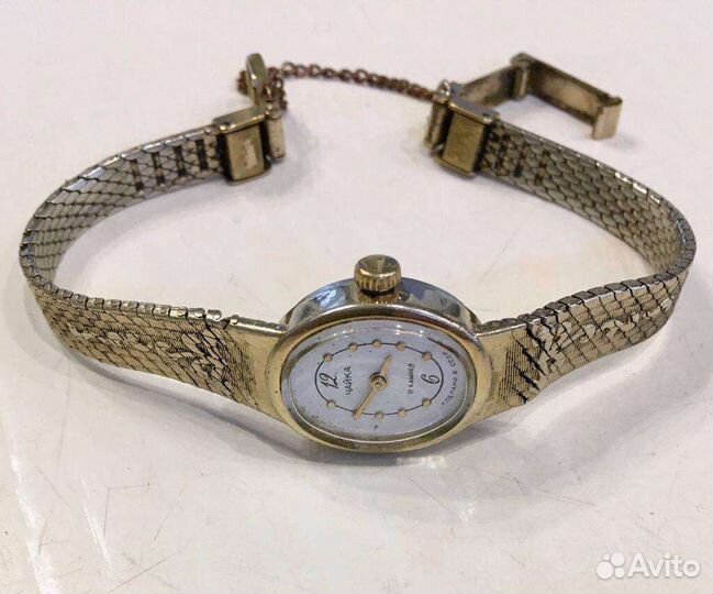 Часы позолоченные женский Чайка СССР
