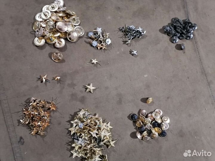 Пуговицы, звезды на погоны СССР