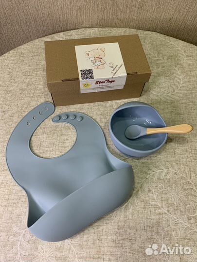 Набор Для Кормления Силиконовый / Посуда / Новый