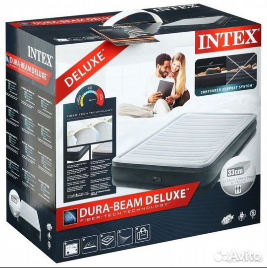 Надувная кровать Интекс, 152х203х33 см (67770)