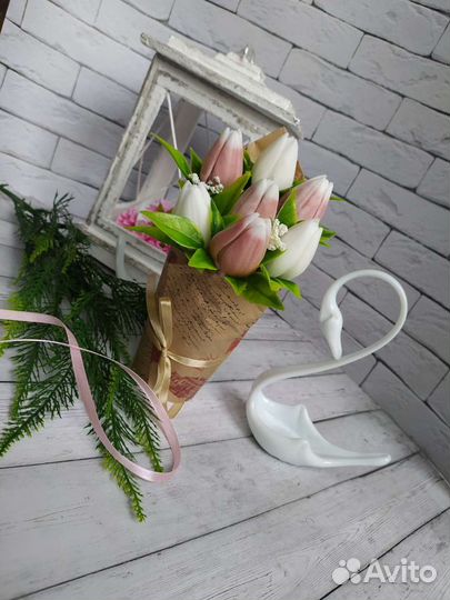 Букет из мыльных тюльпанов