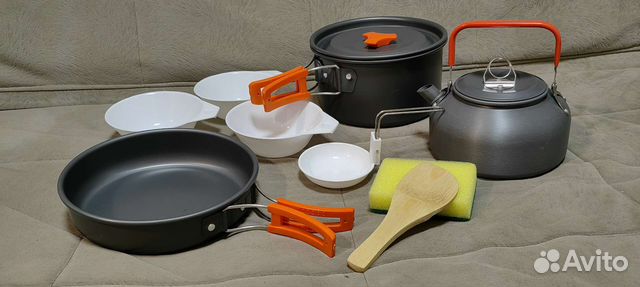 Набор посуды туристический 8предметов на 2-3чел