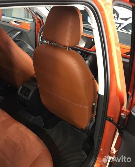 Чехлы из алькантары VW Taos от Автопилот