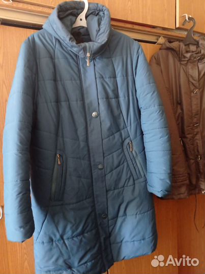 Пуховик зимний женский 52 54 и куртка демисезонная