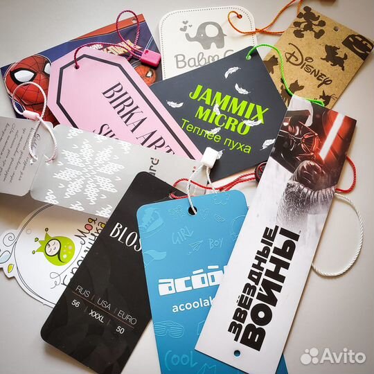 Изготовление этикеток, бирок, ярлыков, составников