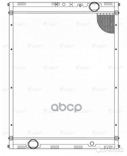 Радиатор охл. LRc 07655 luzar