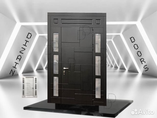 Железная входная группа с 3D панелью