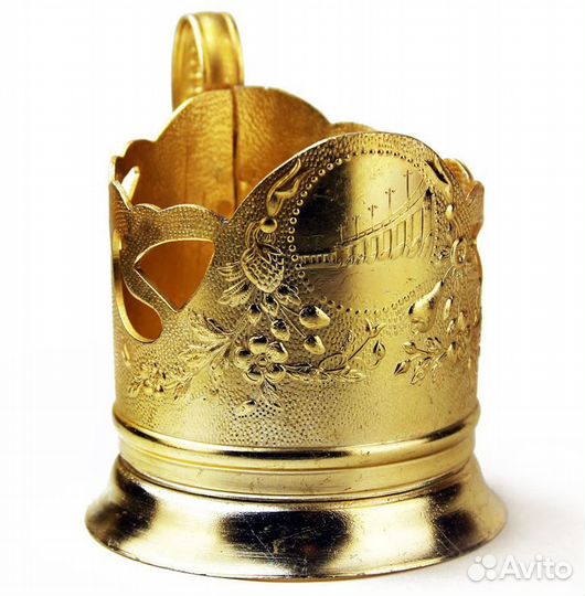 Старинный подстаканник. Запорожская гэс