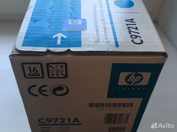 Картридж hp cyan
