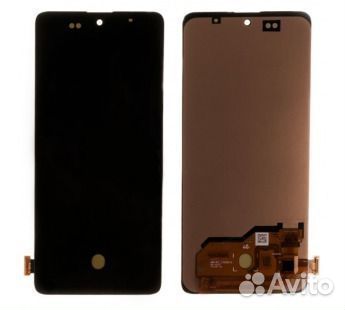 Дисплей для Samsung A515F в сборе Черный - (amoled