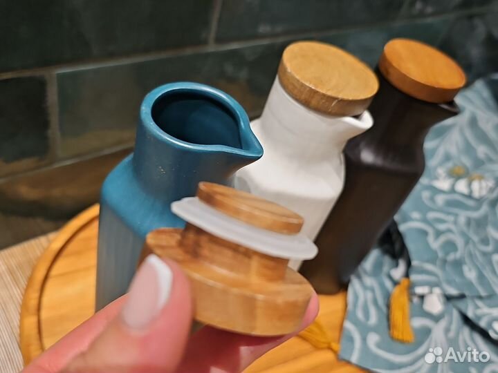 Бутылочки керамические для масла