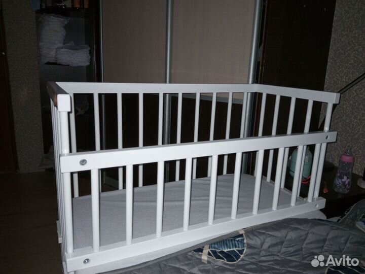 Приставная детская кроватка Малуша колыбель