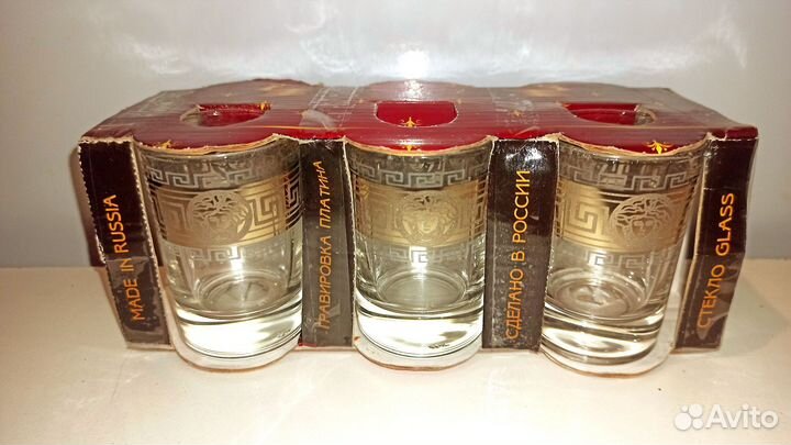 Набор стопок с гравировкой платиной 6 шт.в наличии