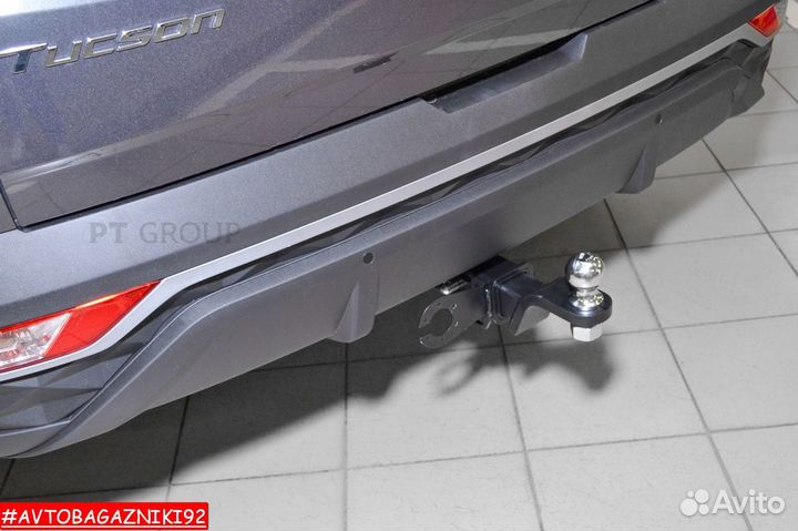 Фаркоп (тсу) под квадрат для Hyundai Tucson 2021