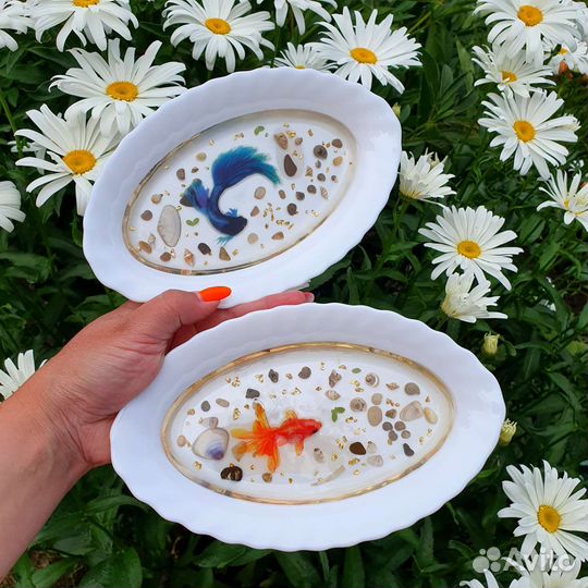 Салатница с рыбками 3д