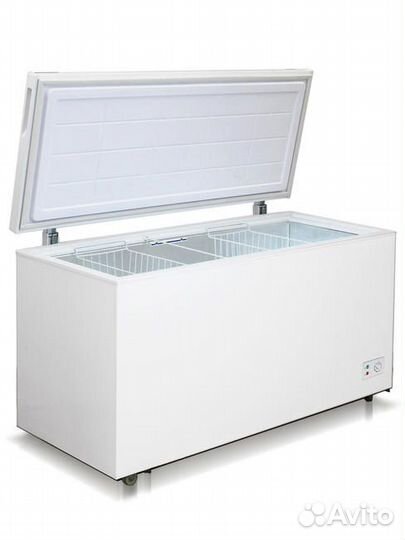 Морозильный ларь Бирюса 455 литров глухая крышка