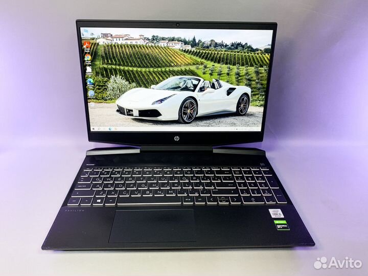 Игровой ноутбук HP Core i5/GTX 1650-4Gb/16Gb/SSD 1