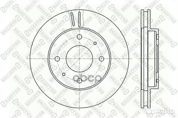 60203010VSX диск тормозной передний Mitsubishi