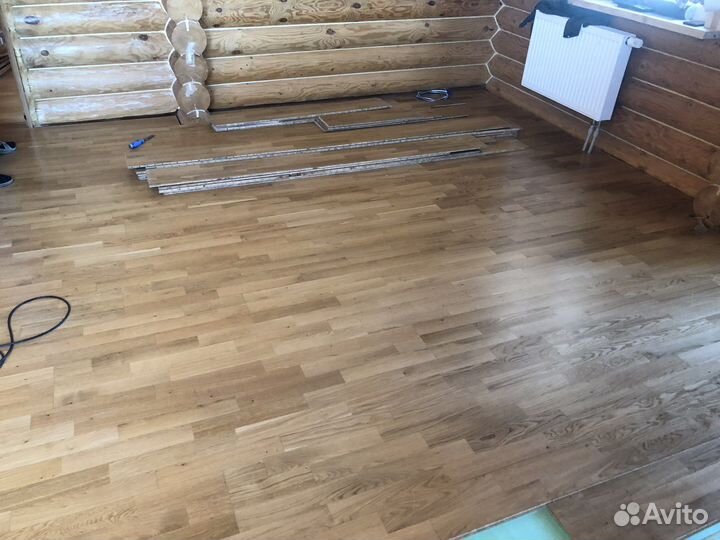 Паркетная доска дуб б/у