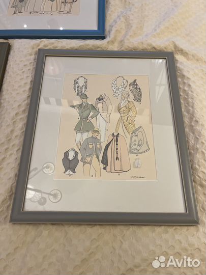 Картины дизайнерские французкого блошиного рынка