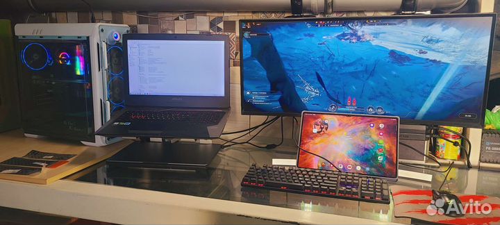 Игровой ноутбук asus ROG i7 oзу16gb GTX1070 SSD