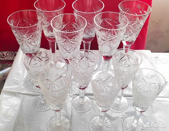Фужеры/бокалы хрустальные СССР