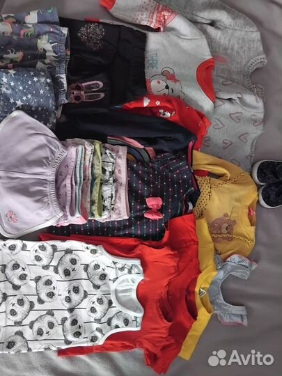 Вещи пакетом на девочку 104 110
