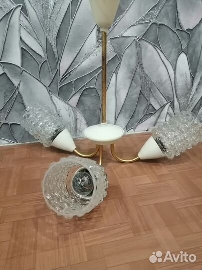 Люстра хрустальная винтажная