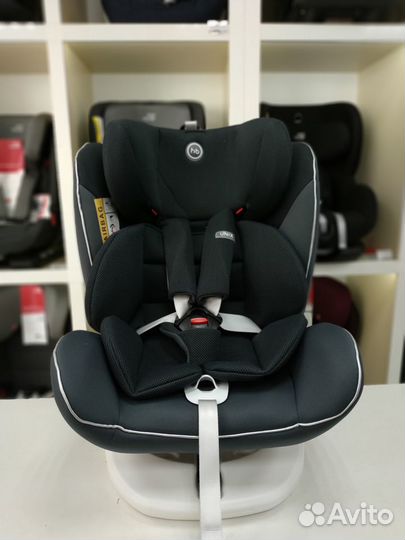 Автокресло 0-12лет Happy Baby Unix silver 360граду