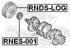 Шестерня коленвала renault logan 2005-2013 rnes
