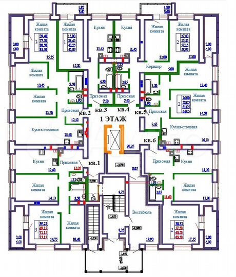 2-к. квартира, 59 м², 1/9 эт.