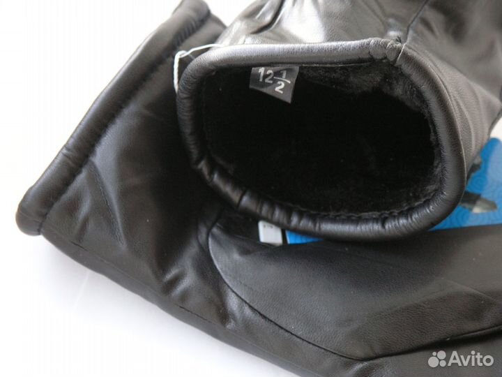 Мужские кожаные перчатки новые, зимние