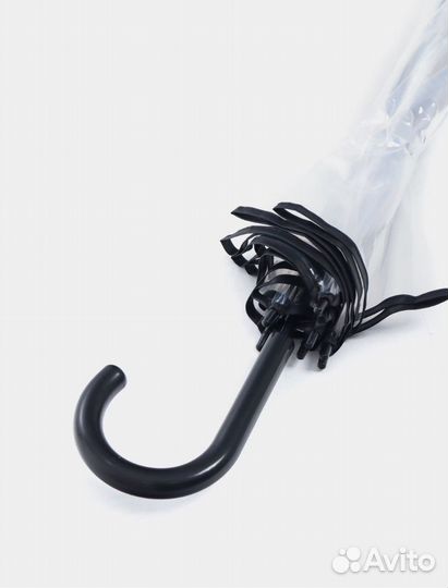 Зонт трость прозрачный