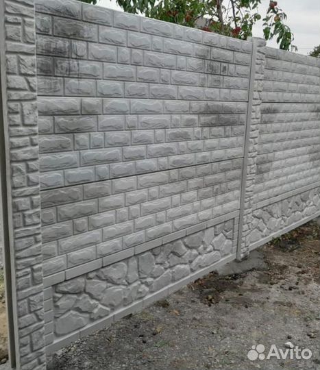 Бетонный еврозабор