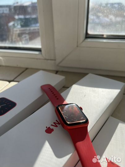Часы apple watch 6 40 mm red