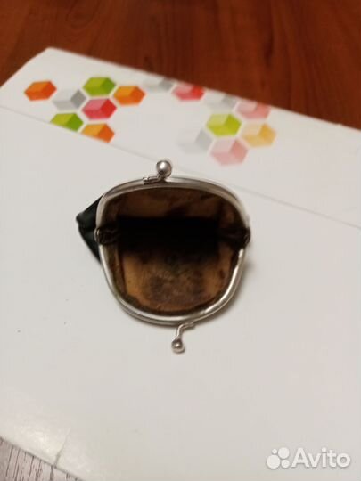 Кошелек натуральная кожа старинный