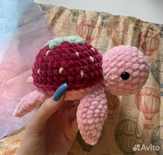 Плюшевые вязаные игрушки