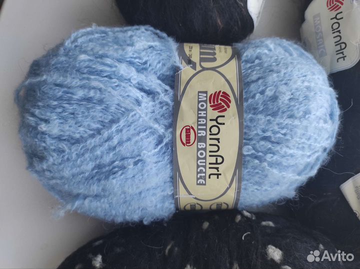 Пряжа для вязания мохер, за всё