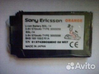 Продаётся новый аккумулятор Сони Эриксон
