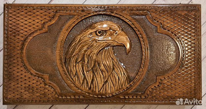 Нарды резные Золотой орёл (серия премиум)