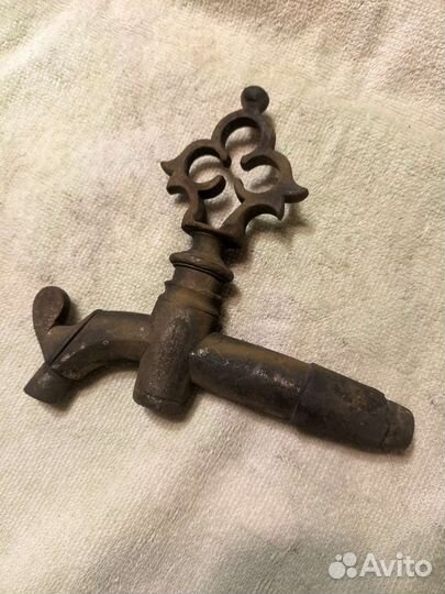 Краник от самовара, старинный, латунь