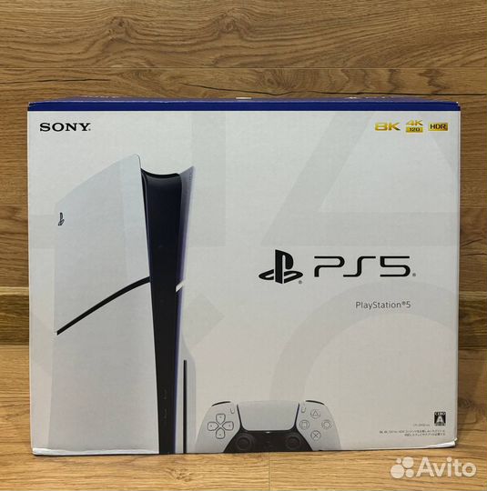 Sony PlayStation 5 Slim 1TB, White, привод