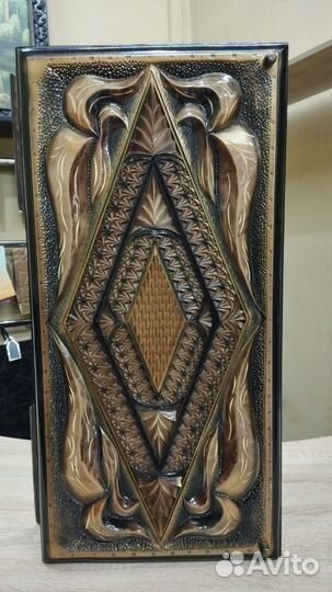 Нарды шкатулка геометрия (Нарды ручной работы)