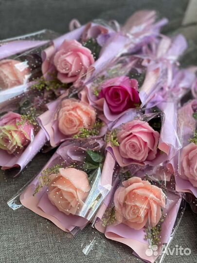 Розы из мыла на выпускной