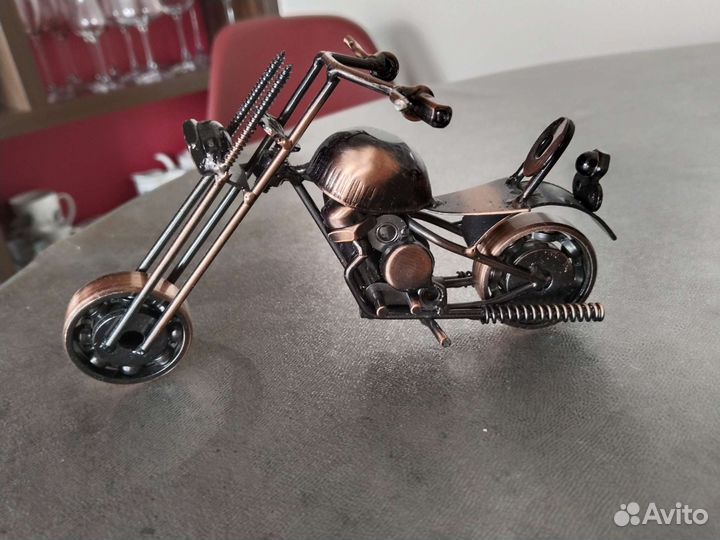 Мотоцикл металлический сувенир