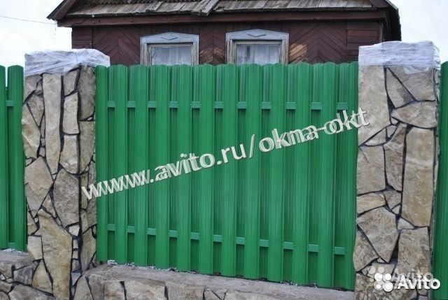 Забор из евро штакетника
