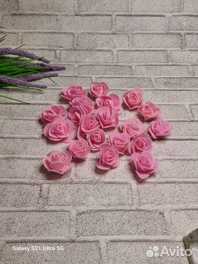 Розы из фоамирана