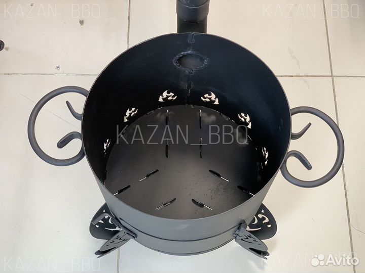 Печь (очаг) с трубой для казана 8 10 литров