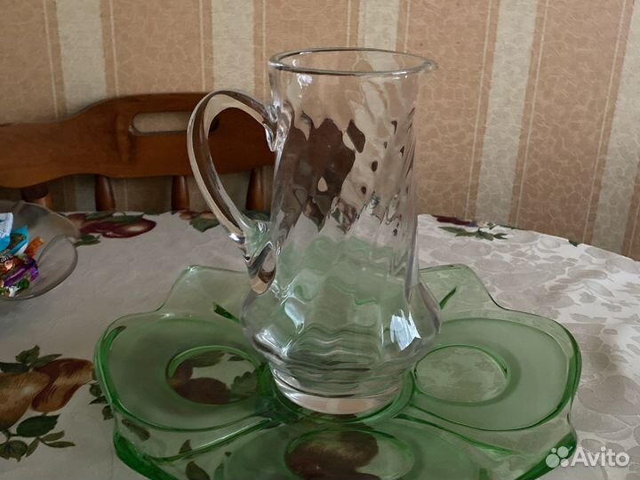 Фужеры хрусталь.Подсвечник керамический СССР