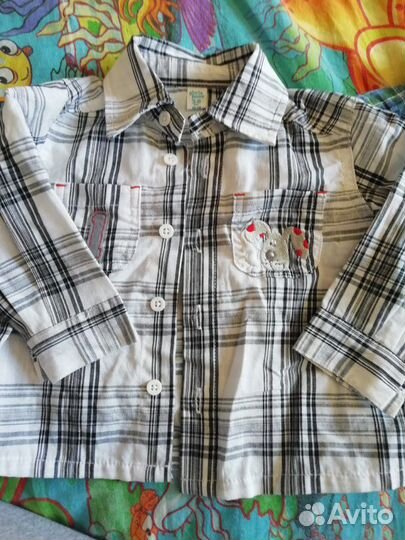 Рубашки 3-6 месяцев